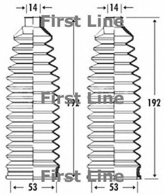 FIRST LINE fsg3290 -  Пыльник, рулевое управление